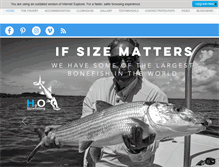 Tablet Screenshot of h2obonefishing.com
